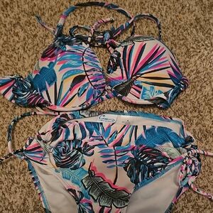 California Waves Multicolor Tropical Bikini